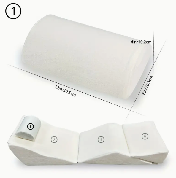 BED WEDGE PILLOW SLEEP & SUPPORT SYSTEM