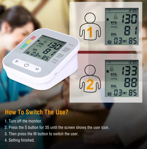 LCD DISPLAY BLOOD PRESSURE DEVICE