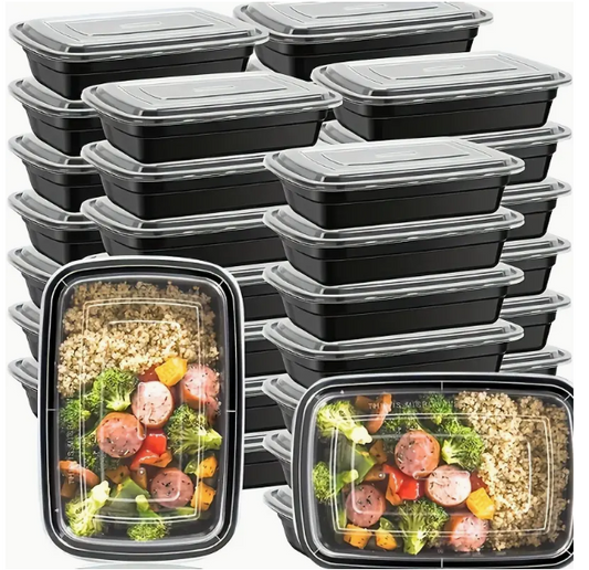 FOOD CONTAINERS WITH LIDS 50 PC