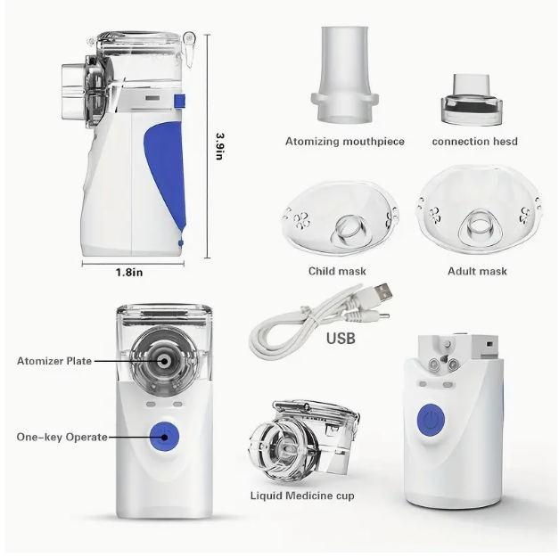 NEBULIZER  ELECTRIC INHALER WITH ACCESSORIES