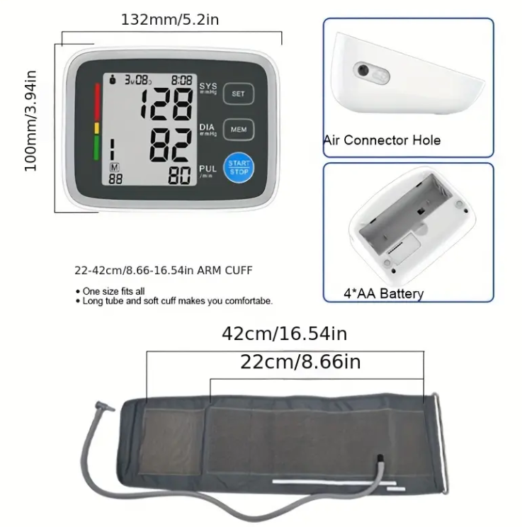 AUTOMATIC ELECTRIC ARM BLOOD PRESSURE DEVICE