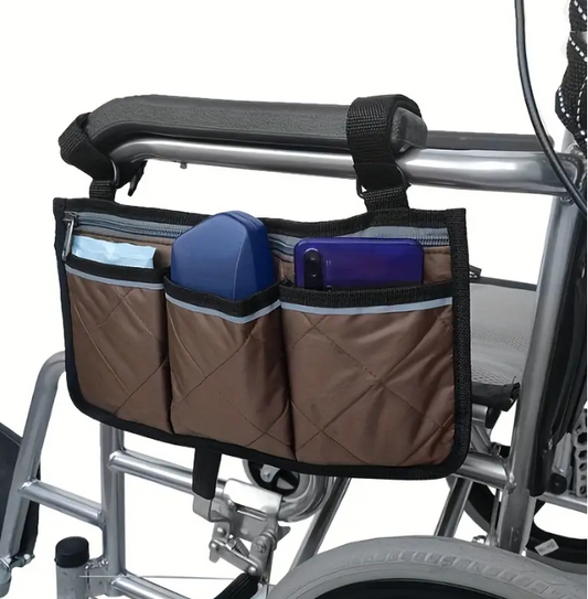 Wheelchair Armrest Storage Bag