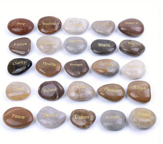 INSPIRATIONAL ENGRAVED WORD STONES