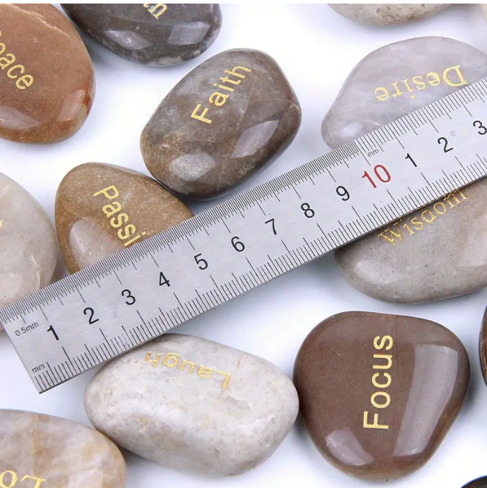 INSPIRATIONAL ENGRAVED WORD STONES