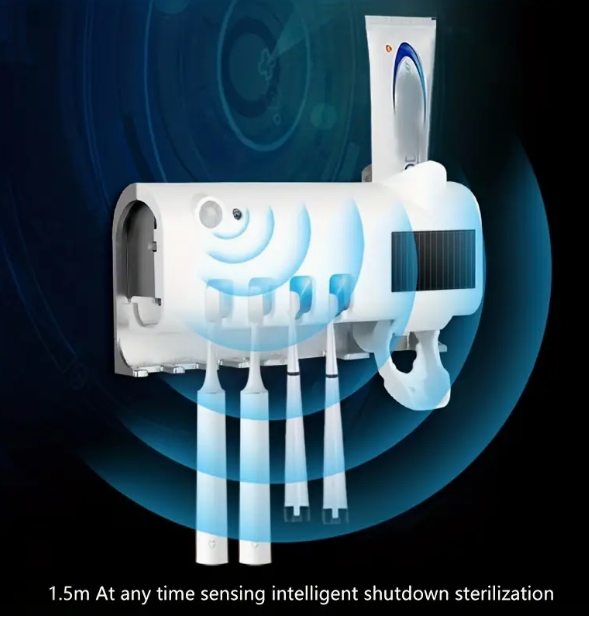 SMART UV TOOTHBRUSH STERILIZER WALL MOUNTED SET