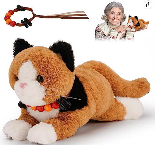 CAT STUFFED ANIMAL FOR DEMENTIA PATIENTS