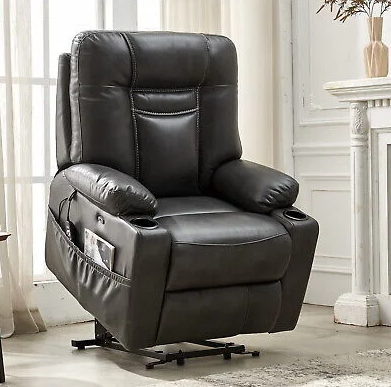 LEATHER ELECTRIC POWER LIFT RECLINER