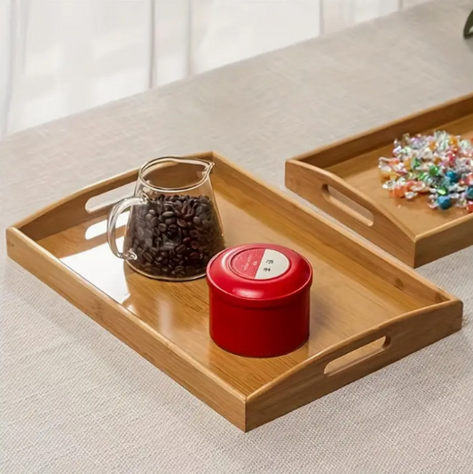 RECTANGULAR WOODEN TRAY