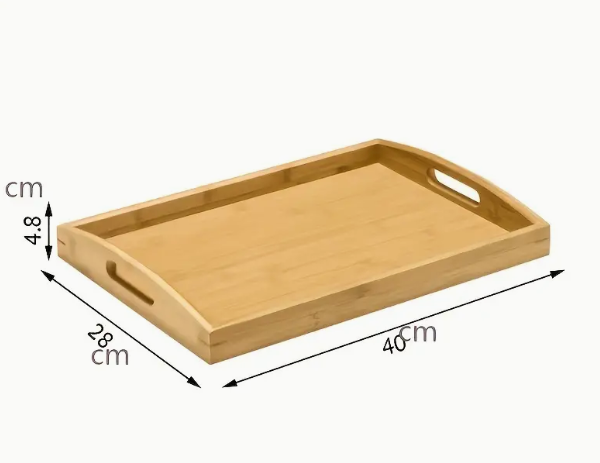 RECTANGULAR WOODEN TRAY