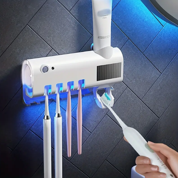 SMART UV TOOTHBRUSH STERILIZER WALL MOUNTED SET