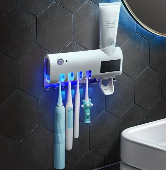 SMART UV TOOTHBRUSH STERILIZER WALL MOUNTED SET